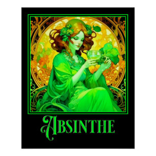 Art Nouveau Absinthe Perfect Poster