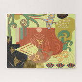 Art Nouveau Abstract Legpuzzel (Horizontaal)