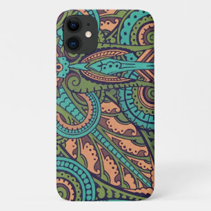 Art nouveau abstracte christopher dressoir blauwgr iPhone 11 hoesje