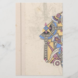 Art nouveau abstracte textiel Christopher Dresser Briefpapier
