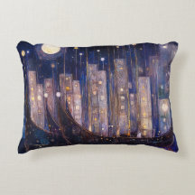 Art Nouveau accentkussen