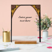 Art Nouveau Acryl Bord (Huwelijk)