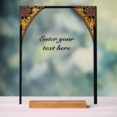 Art Nouveau Acryl Bord (Neutraal)