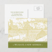 Art Nouveau Adreswijziging Briefkaart (Voorkant / Achterkant)