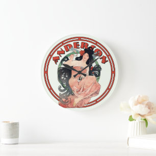 Art Nouveau Advertentie door Mucha Grote Klok