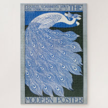  Art Nouveau Adverteren Poster - Peacock