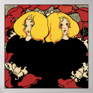 Art Nouveau Adverteren Poster van Ethel Reed