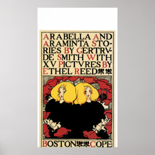 Art Nouveau adverteren poster van Ethel Reed