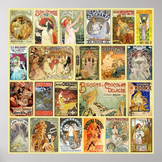 Art Nouveau Advertisements Poster (Voorkant)