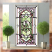 Art Nouveau AI Art Glas in lood raambekleding Raamsticker (Vel 2)