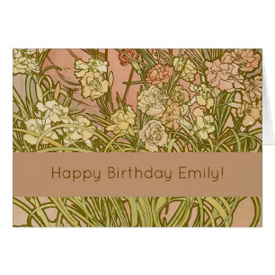 Art Nouveau Alfonse Mucha Bloemanjer bloemen