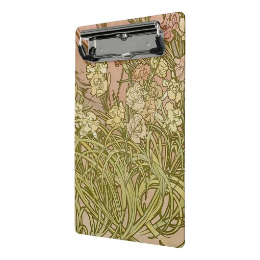 Art Nouveau Alfonse Mucha Bloemanjer bloemen Mini Klembord (Angled2)
