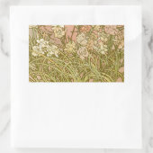 Art Nouveau Alfonse Mucha Bloemanjer bloemen Rechthoekige Sticker (Tas)