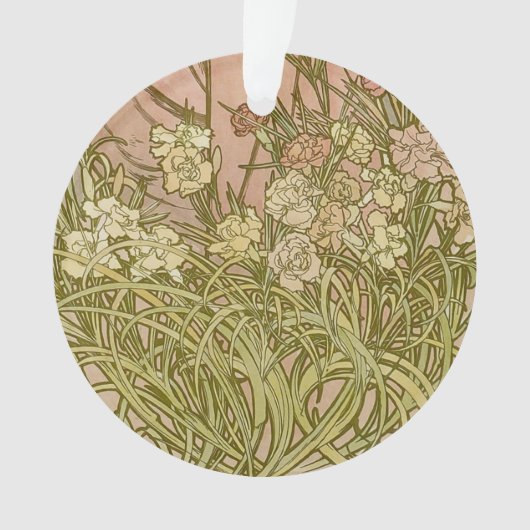 Art Nouveau Alfonse Mucha fleurs d'oeillets floral (devant)