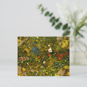 Art Nouveau Alpenweide Briefkaart (Staand voorkant)