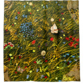 Art Nouveau Alpenweide Douchegordijn (Voorkant)