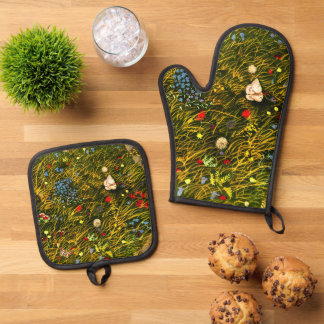 Art Nouveau Alpenweide Ovenwant & Pannenlap Set