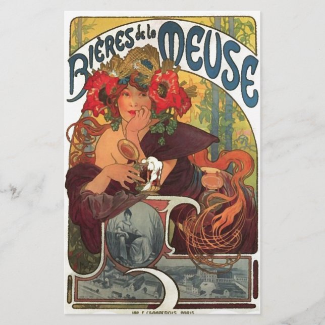  Art Nouveau Alphonse Mucha (Voorkant)