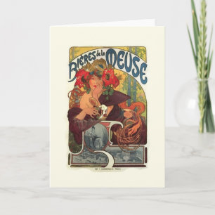Art Nouveau Alphonse Mucha Aankondiging