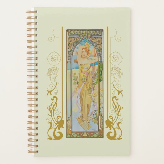 Art Nouveau Alphonse Mucha - De helderheid van de  Planner (Voorkant)