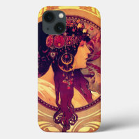 Art nouveau Alphonse Mucha Donna elegant