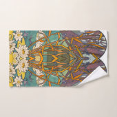 Art nouveau Alphonse mucha étang à fleurs dragonfl (Serviette à main)