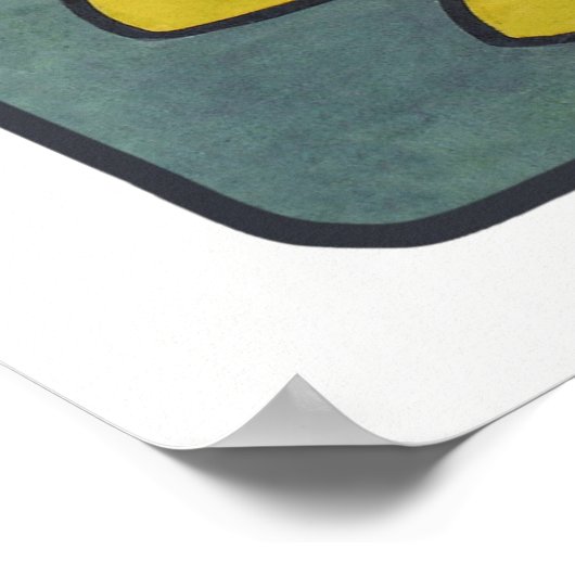 Art nouveau Alphonse mucha flower dragonfly Poster (Hoek)