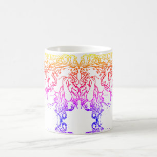 Art nouveau Alphonse Mucha salon vrouw kleurrijk Koffiemok