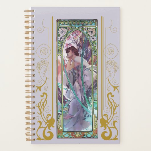Art Nouveau Alphonse Mucha Soirée Contemplation (Devant)