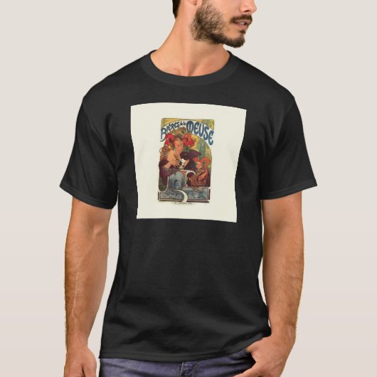 Art Nouveau Alphonse Mucha T-shirt (Voorkant)