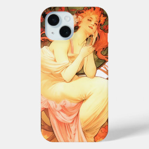 Art nouveau alphonse mucha vrouw bloemig parfum 