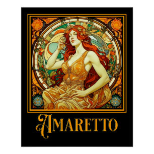 Art Nouveau Amaretto Perfect Poster