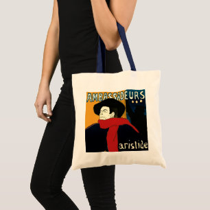 Art Nouveau ambassadeurs uit het verleden, Toulous Tote Bag