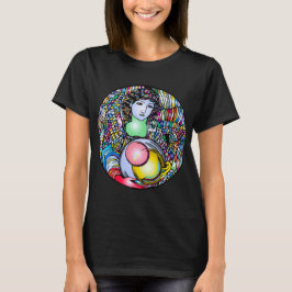 Art Nouveau Angel On Stained Glass T-shirt