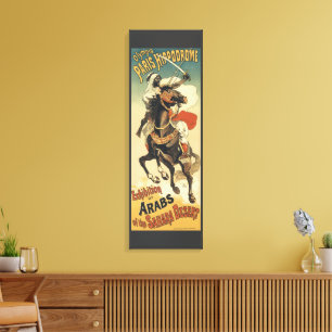 Art Nouveau antiek, Arabieren van de Saharawoestij Canvas Afdruk