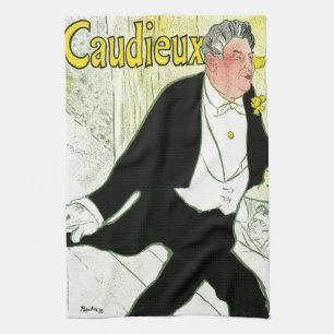 Art Nouveau antiek, Caudieux door Toulouse Lautrec Theedoek
