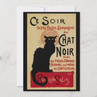 Art Nouveau-antiek, Ce Soir Chat Noir Zwarte Kat