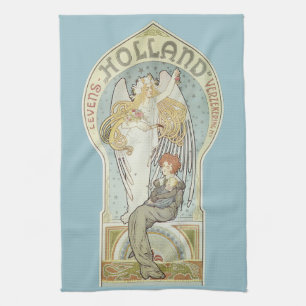 Art Nouveau antiek, Holland Levensverzekering Theedoek