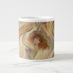 Art Nouveau-antiek, La Loie Fuller moderne dansere Extra Grote Beker