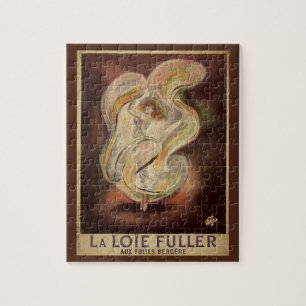 Art Nouveau antiek, La Loie Fuller moderne dansere Legpuzzel