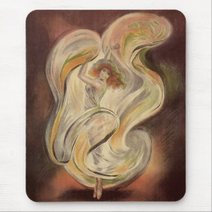 Art Nouveau antiek, La Loie Fuller moderne dansere Muismat