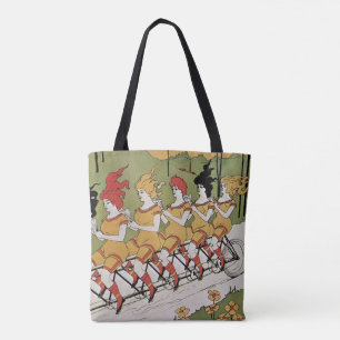 Art Nouveau antiek, Lagers Tandem fiets Draagtas