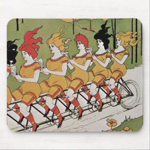 Art Nouveau antiek, Lagers Tandem fiets Muismat