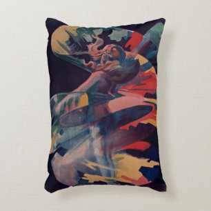 Art Nouveau antiek, Loie Fuller bij Folies Bergere Accent Kussen