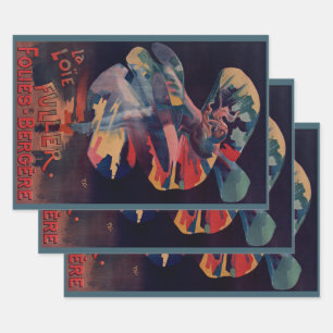 Art Nouveau antiek, Loie Fuller bij Folies Bergere Inpakpapier Vel