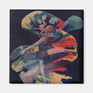Art Nouveau antiek, Loie Fuller bij Folies Bergere Magneet