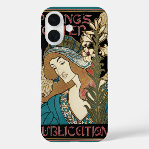 Art Nouveau antiek, Prang's Pasenpublicaties iPhone 16 Hoesje