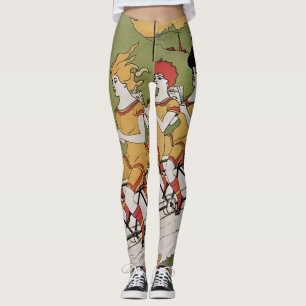 Art Nouveau antiek, Tandemfiets met lagers Leggings