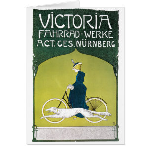 Art Nouveau antiek, Victoria Fahrrad Werke, Rehm