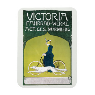 Art Nouveau antiek, Victoria Fahrrad Werke, Rehm Magneet